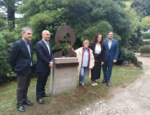 Sameiro acolheu busto e frase da homenageada do Escritaria